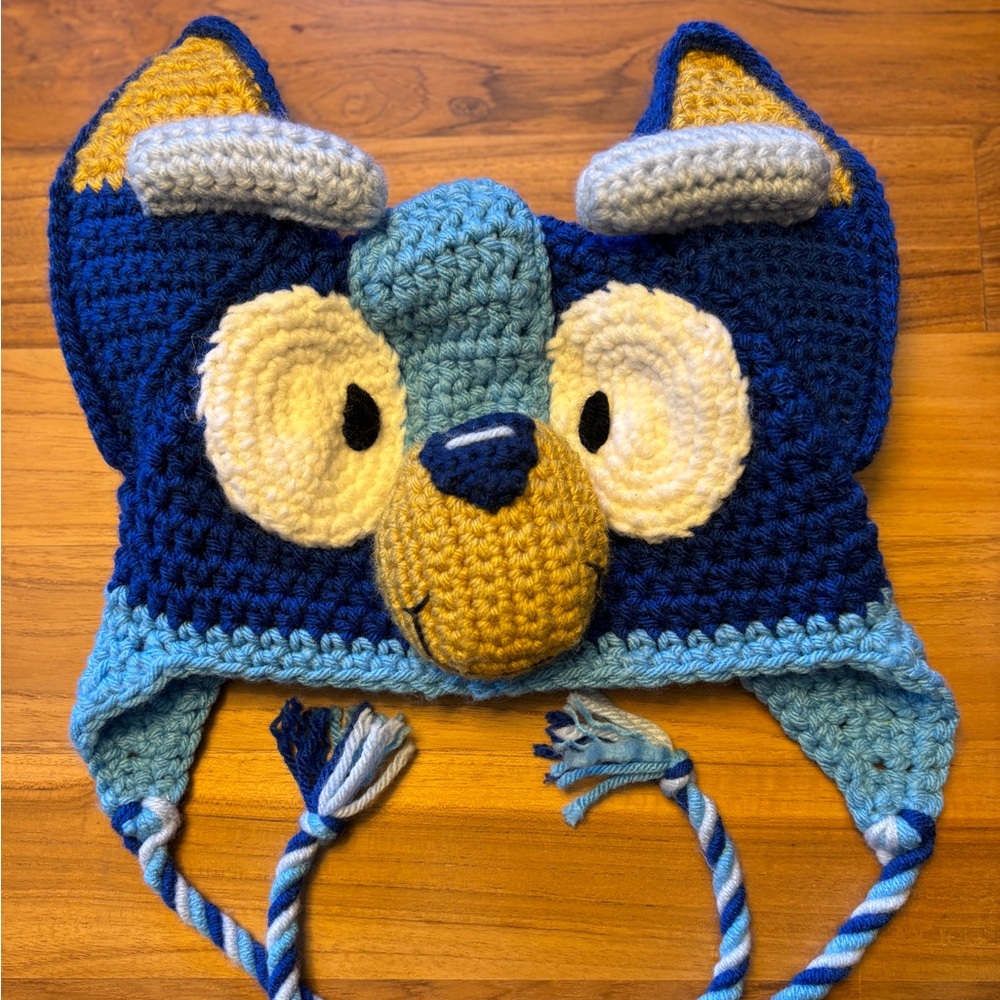 Bluey Heeler Crochet Winter Hat